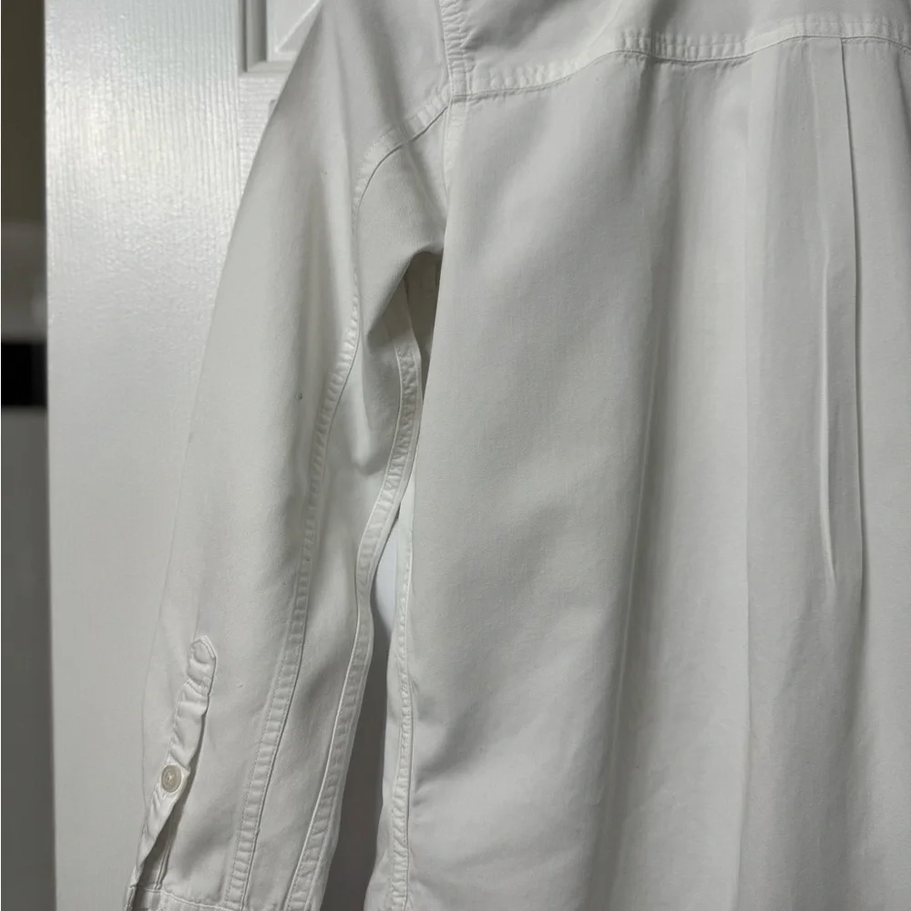 Madewell shirt XXS white button front collar pocket each breast long sleeve NWOT - Picture 13 of 13